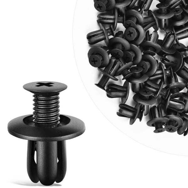 100 Pcs Engine-Area Radiator Fender Rocker Clips Compatible with 
