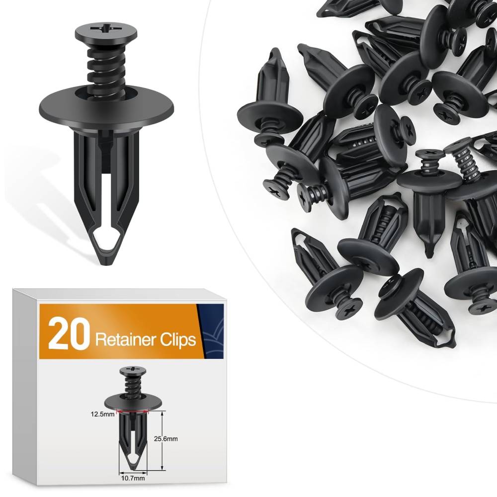 20 Pcs Push-Type Retainer Clips Compatible with GM 10140480 Chevrolet Lumina APV Chrysler 6502625 Dodge Ram 1500 2500 3500 Jeep Wrangler &Jeep Wrangler JK Oldsmobile Silhouette