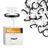 50 Pcs Door Trim Panel Clip with Sealer For Ford W713297-S300 C-Max Edge Escape Explorer F-150 Mustang Focus Flex Fusion Taurus Lincoln MKC MKX MKZ Tesla Model S