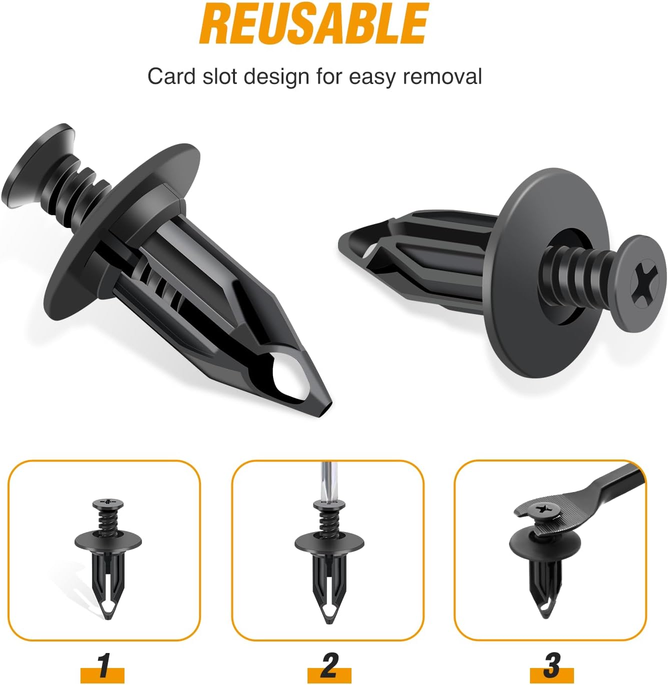 20 Pcs Push-Type Retainer Clips Compatible with GM 10140480 Chevrolet Lumina APV Chrysler 6502625 Dodge Ram 1500 2500 3500 Jeep Wrangler &Jeep Wrangler JK Oldsmobile Silhouette