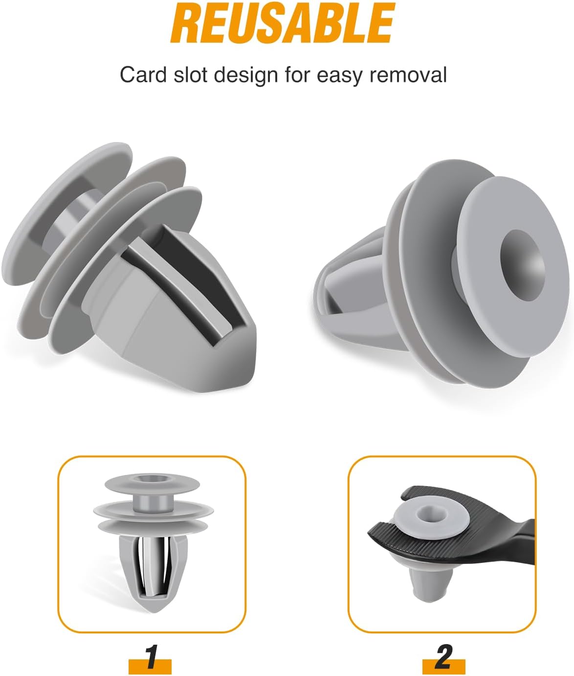 30 Pcs Door Garnish Moulding Clip for Honda: 91560-SP0-003 Accord Civic CR-V Odyssey
