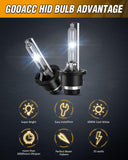 D4S HID Bulbs 35W Low Beam Headlight Bulbs