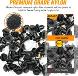 795 Pcs Pcs Car Push Retainer Clips 23 Most Popular Sizes Nylon Bumper Fender Rivets with Cable Ties and Fasteners Remover for Toyota GM Ford Honda Chevy