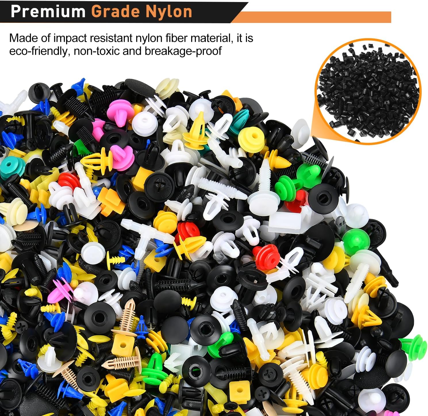 1001 Pcs Universal Car Clips For GM Ford Chrysler Toyota Lexus Honda Acura Dodge Jeep