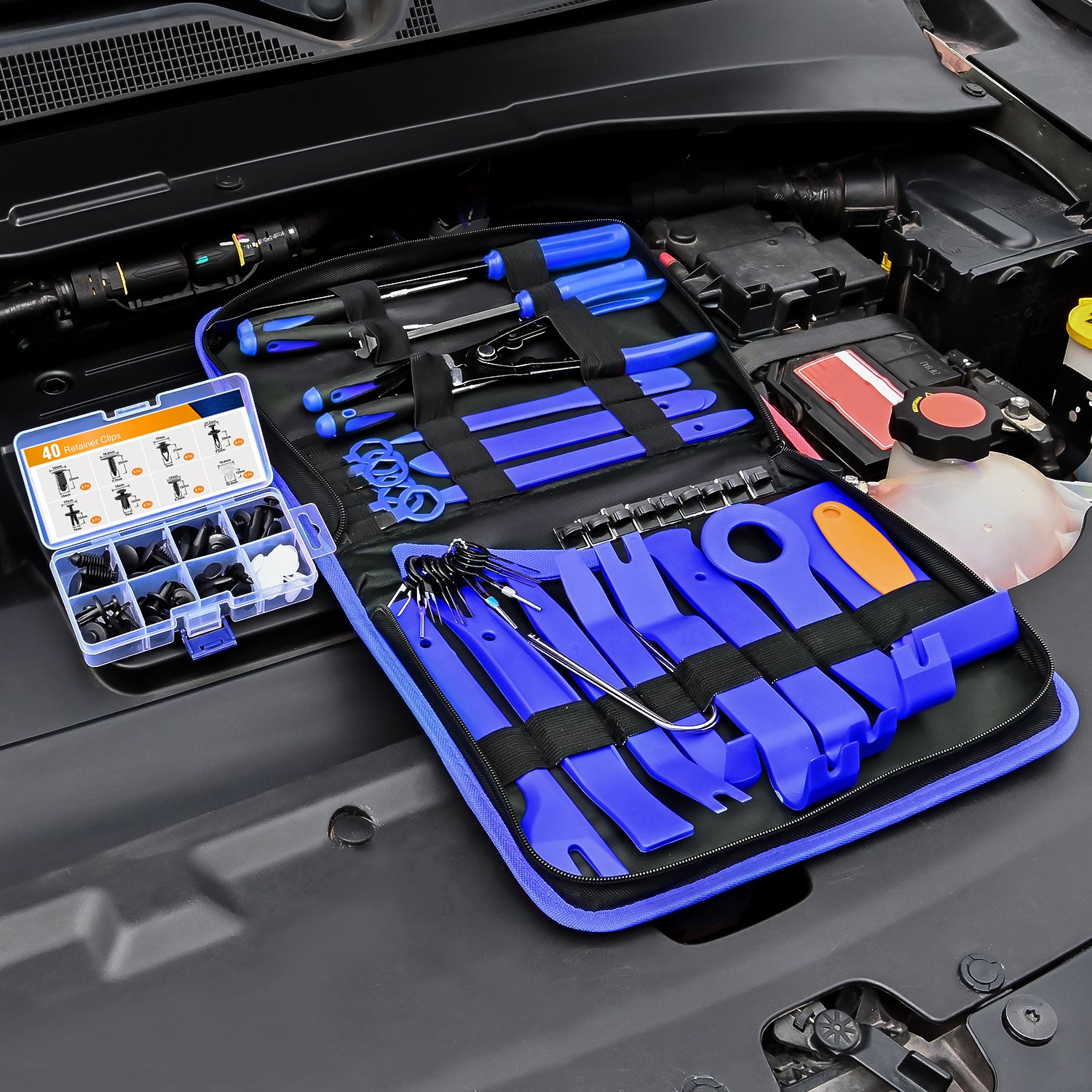 88 Pcs Trim Removal Tool Kit Blue