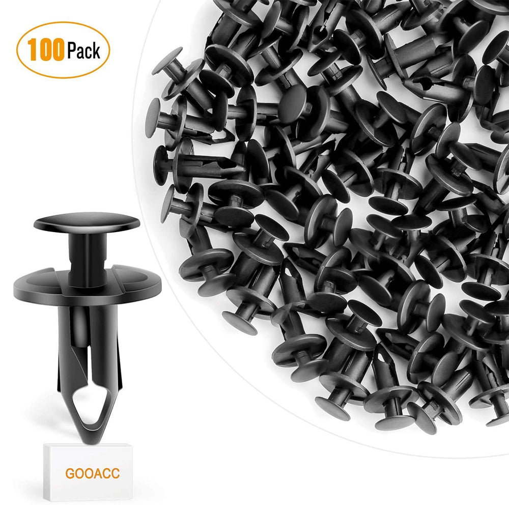 100 Pcs Nylon Bumper Fastener Rivet Retaining Clips For GM 21030249 Ford N807389S