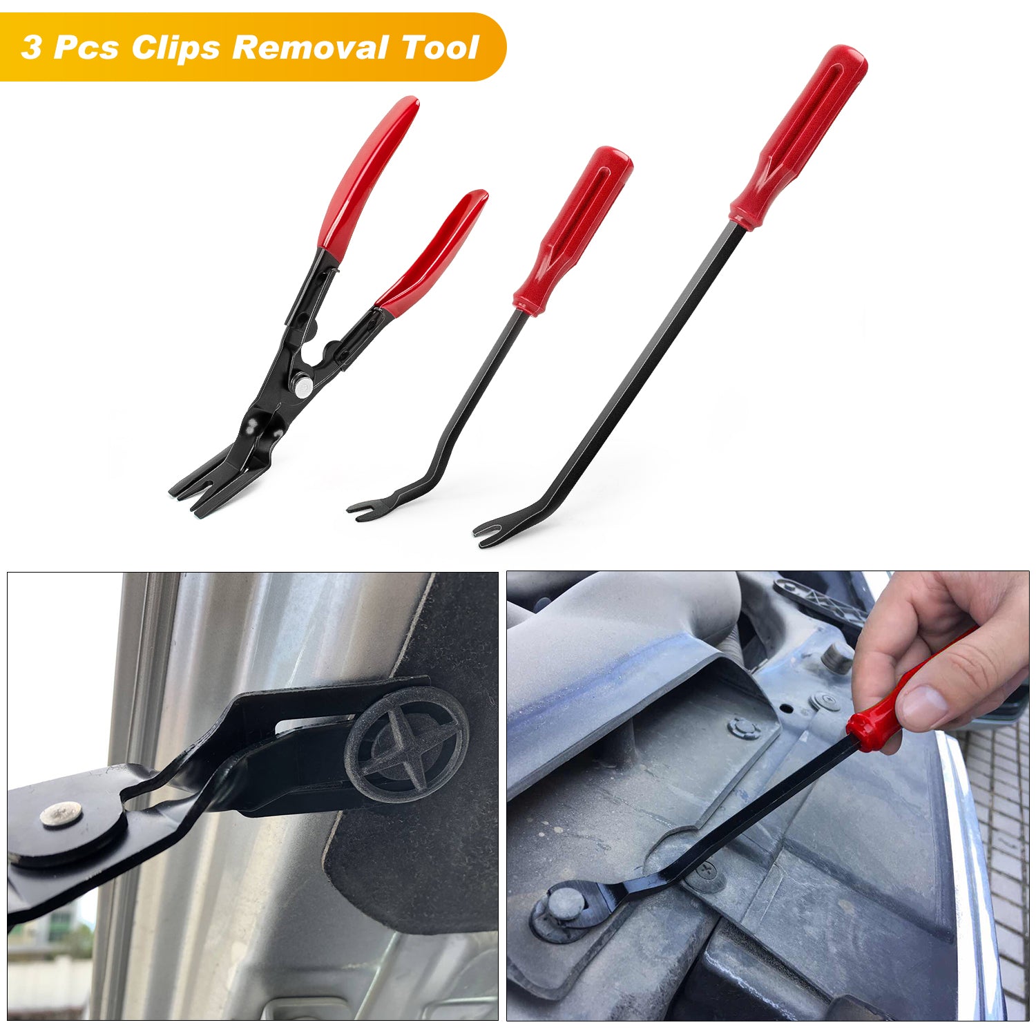 88 Pcs Trim Removal Tool Kit Red