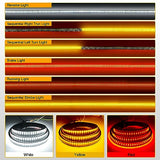 60" Triple Row 504 LED Light Strip 6 Function with Red Running Brake Lights Amber Turning Signals Strobe Lights White Reverse Light