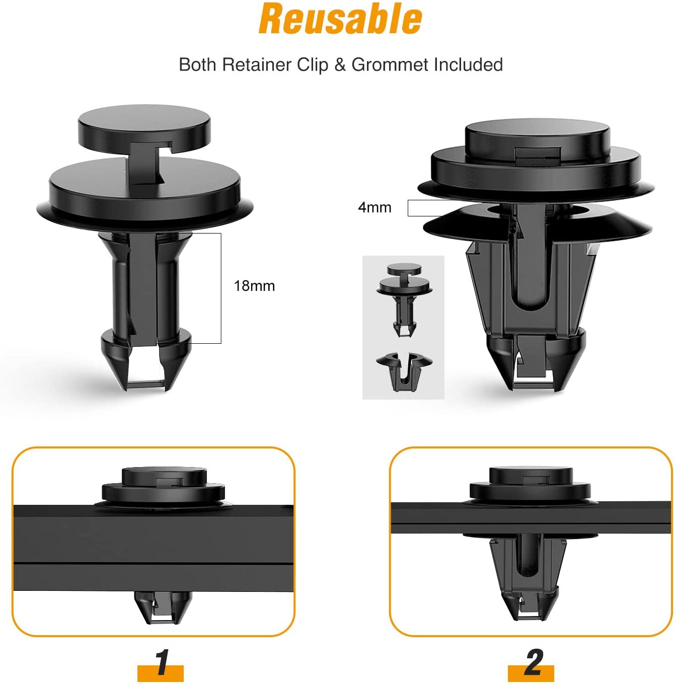 15 Pcs Front Air Deflector Retainers Clips For GM Chevrolet 15733971