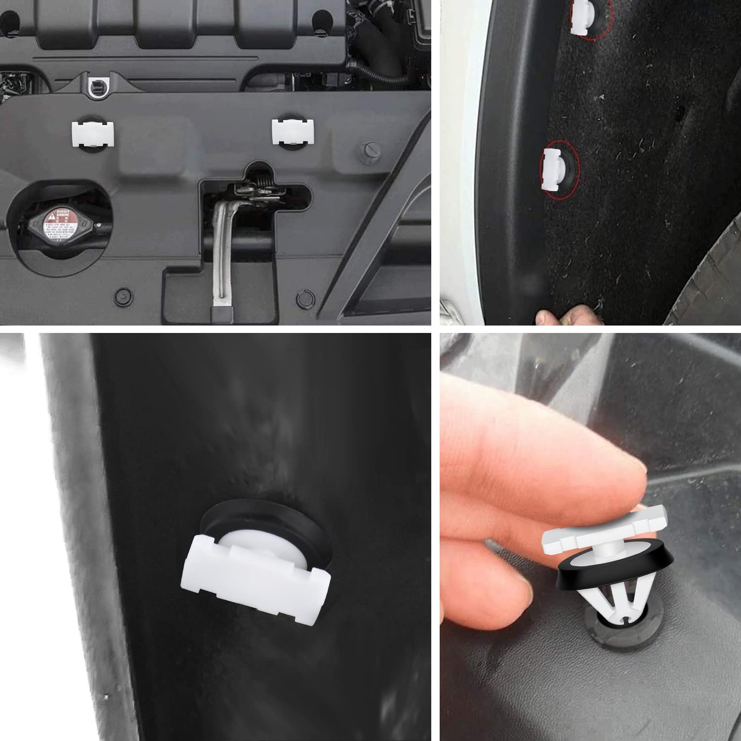 30 Pcs Body Side Exterior Trim Moulding Clip with Sealer For GM 11547581 Chevrolet Buick Cadillac GMC Enclave CT6 XT5 XTS Cruze