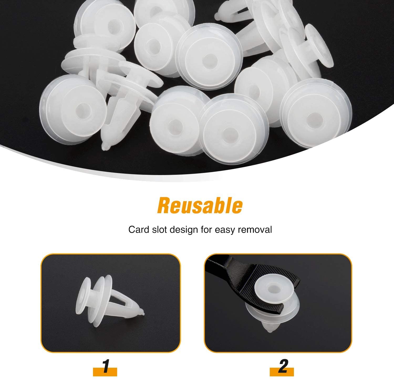 40 Pcs Door Panel Retainer Retaining Clips For Chrysler 6504014