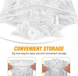 50 Pcs Cowl Retainer Cowl Vent Clip For Acura Honda 90602-SX0-003 MDX Civic Insight Odyssey 1995-on White Nylon