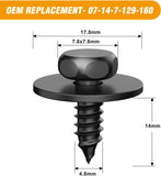 25 Pcs Hex Head Sems Screws M4.8-1.61 x 16mm Engine Shields Splash Guard Bumper Cover Replacement for BMW 128i 135i 228i 228iX 230i for OEM: BMW 07-14-7-129-160