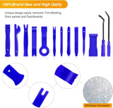 13 Pcs Nylon Trim Removal Tool Set for Bumper Fastener Rivet Retaining Retainer Clips Blue