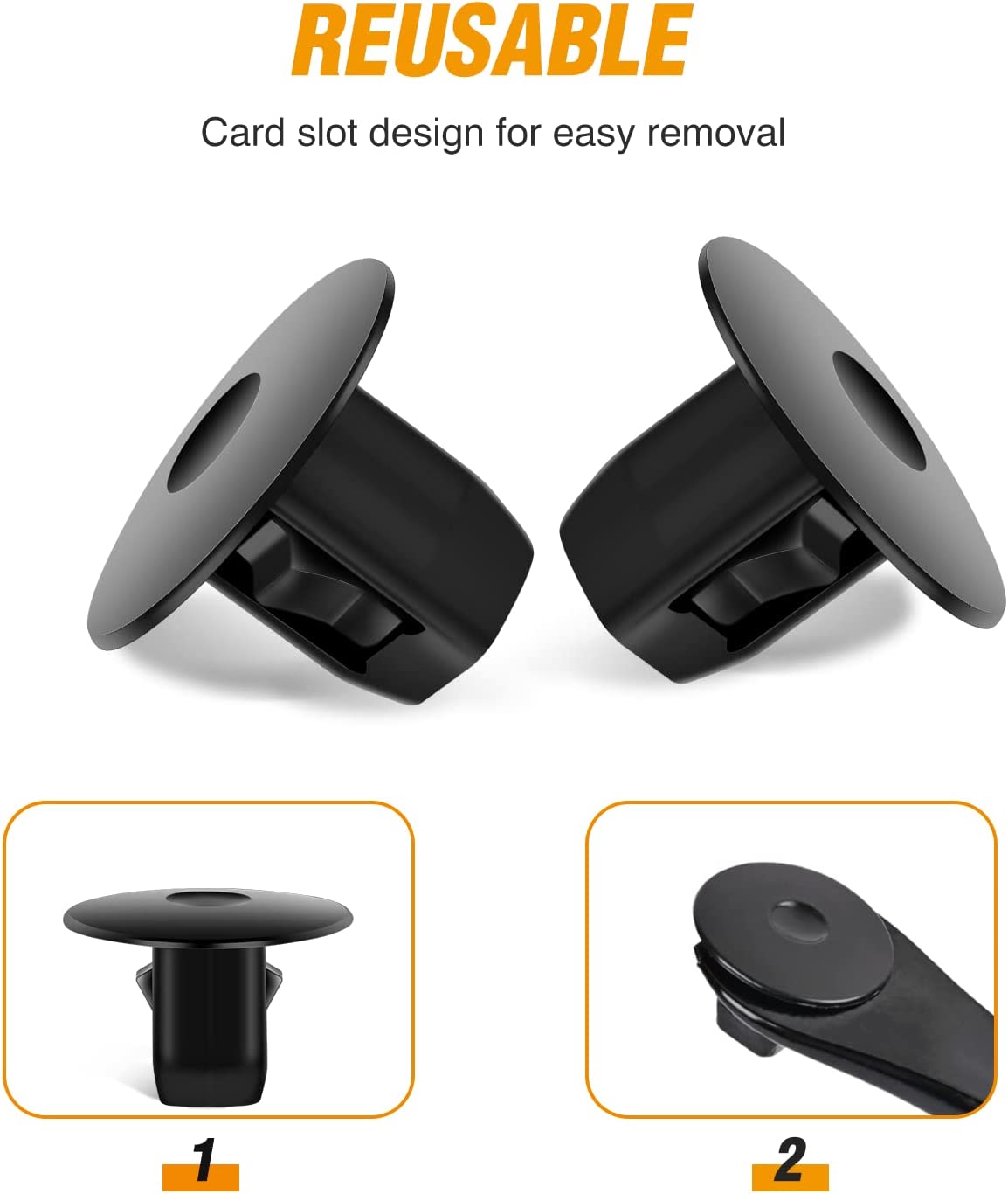 50 Pcs Fender Apron Fender Liner Fastener Rivet Clips for Honda Acura 90682-SEA-003 Accord CR-V Hybrid 0dyssey Ridaeline Civic ILX MDX TLX