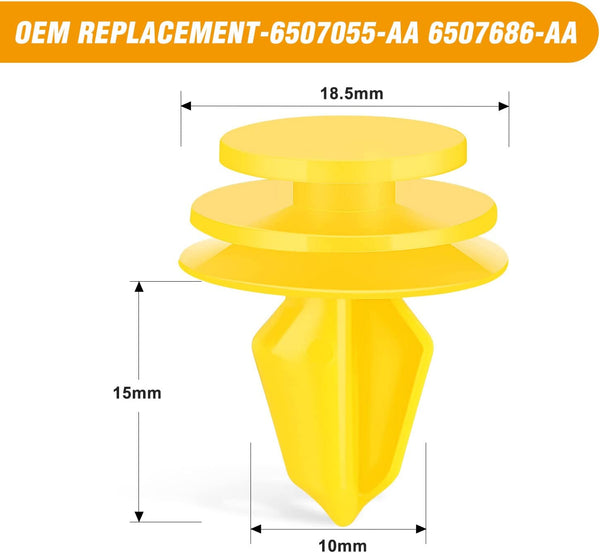100 Pcs Door Panel Clips compatible with Jeep Dodge Chrysler
