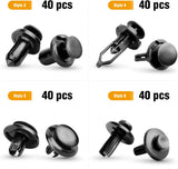 240 Pcs Car Retainer 6.3mm 8mm 9mm 10mm Expansion Screws Replacement Kit