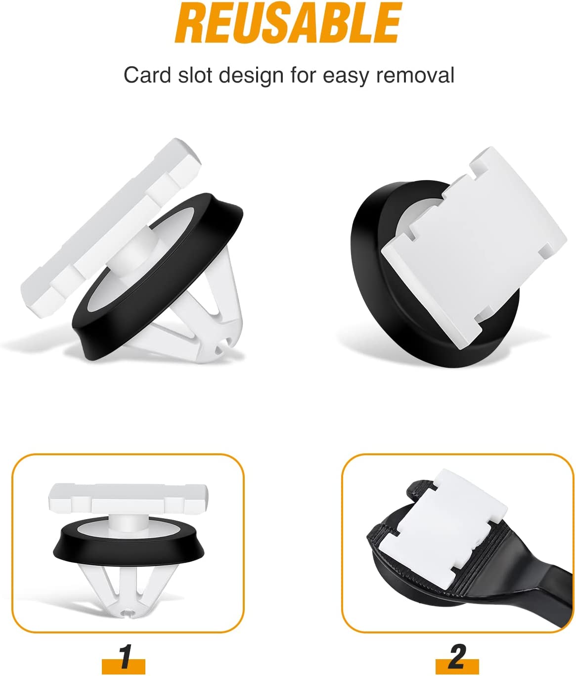 30 Pcs Body Side Exterior Trim Moulding Clip with Sealer For GM 11547581 Chevrolet Buick Cadillac GMC Enclave CT6 XT5 XTS Cruze