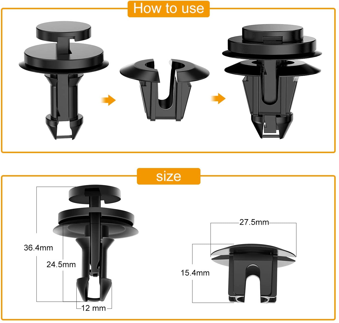 15 Pcs Front Air Deflector Retainers Clips For GM Chevrolet 15733971