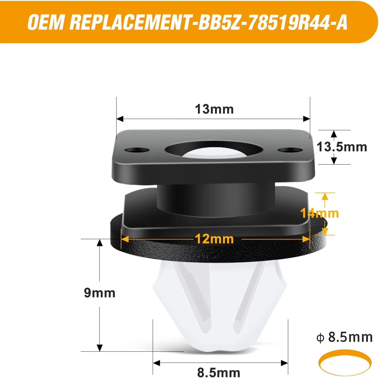 20 Pcs A-Pillar Trim Hardware Windshield Moulding Retaining Clips For Ford Explorer 2011-2019 OEM:#BB5Z-78519R44-A BB5Z78519R44A