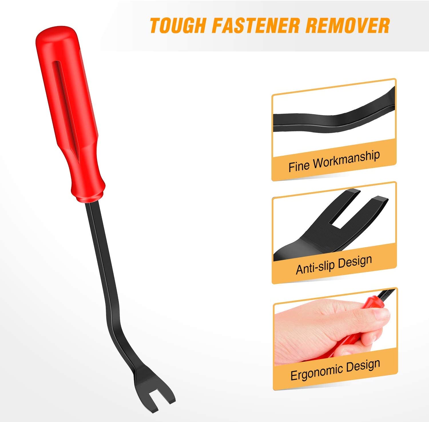 8 Pcs Auto Trim Removal Tool Kit Red