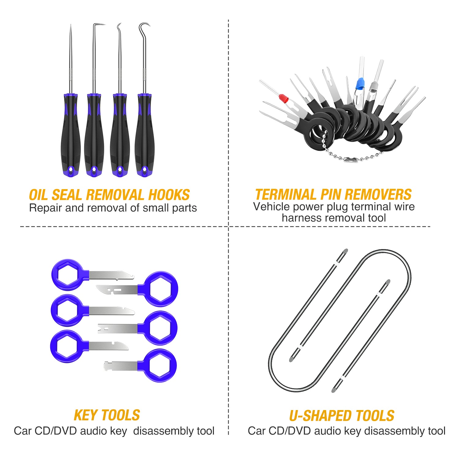 88 Pcs Trim Removal Tool Kit Blue