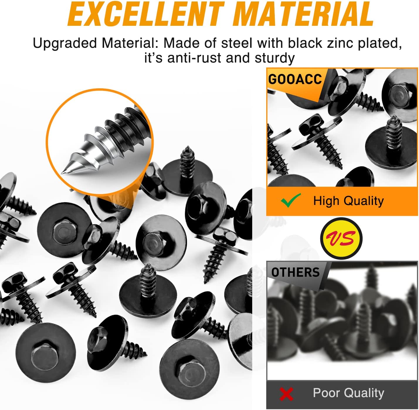 25 Pcs Hex Head Sems Screws M4.8-1.61 x 16mm Engine Shields Splash Guard Bumper Cover Replacement for BMW 128i 135i 228i 228iX 230i for OEM: BMW 07-14-7-129-160