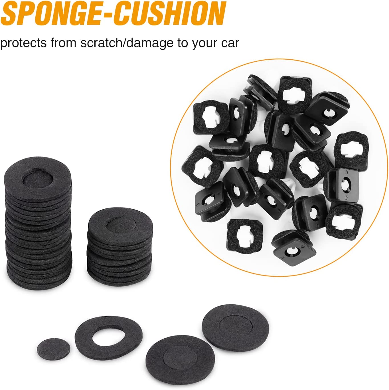 20 Pcs A-Pillar Trim Hardware Windshield Moulding Retaining Clips For Ford Explorer 2011-2019 OEM:#BB5Z-78519R44-A BB5Z78519R44A
