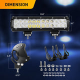 12 Inch 72W 5040LM Spot Flood Combo LED Light Bar