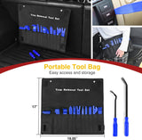 13 Pcs Nylon Trim Removal Tool Set for Bumper Fastener Rivet Retaining Retainer Clips Blue