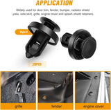 130 Pcs Car Bumper Retainer Clips & Nylon Fasteners Push Retainer Kit 6 Most Popular Sizes