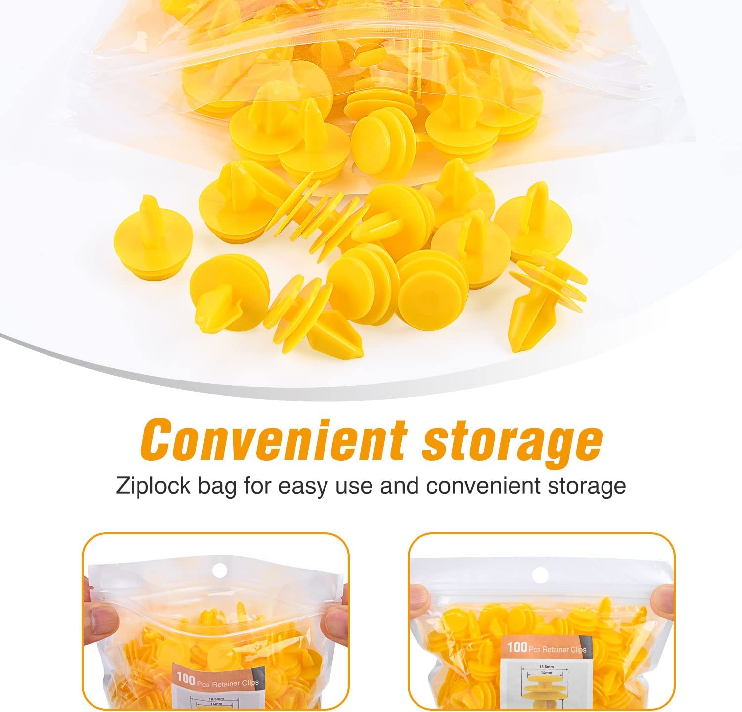 100 Pcs Door Panel Clips compatible with Jeep Dodge Chrysler, better replacement for Chrysler 6507055-AA, 6507686-AA