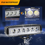 2 Pcs 18W Spot Led Work Light with 16AWG Wiring Harness-2 Leads
