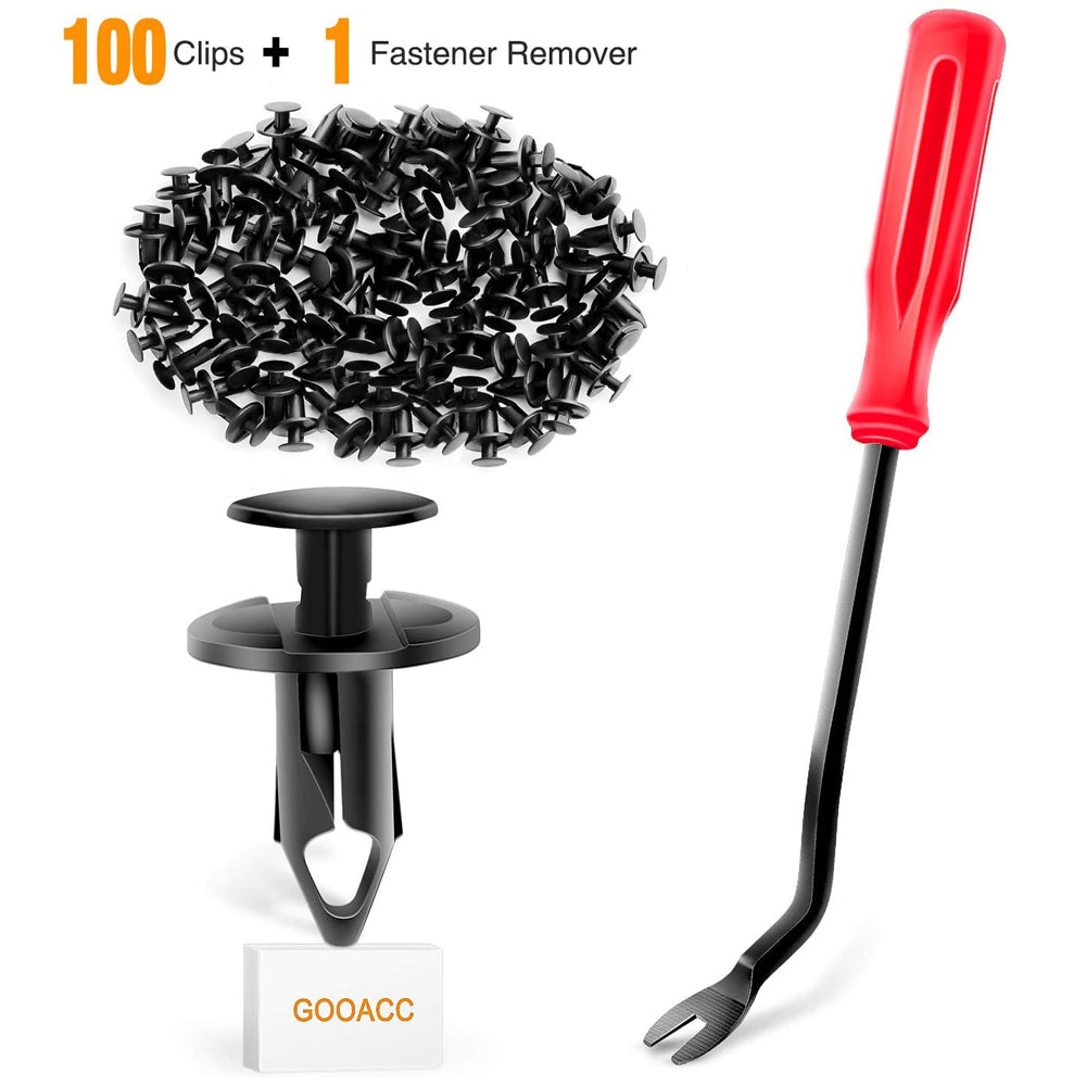 100 Pcs Nylon Bumper Rivet Retainer Retaining Clips For GM 21030249 Ford N807389S
