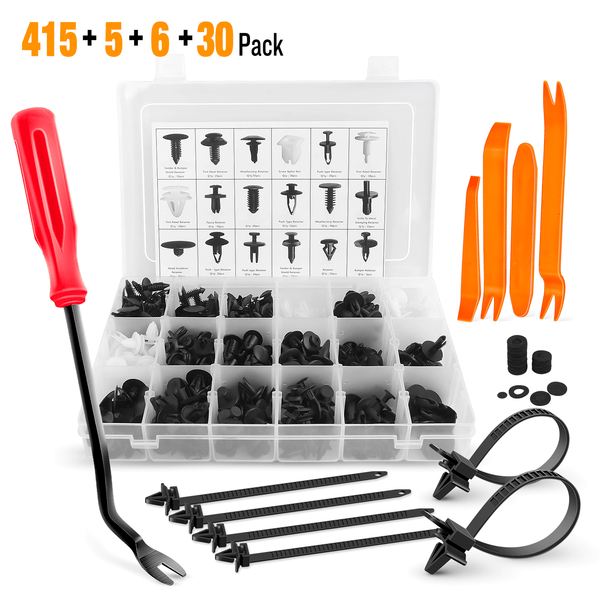 415 Pcs Car Retainer Retaining Clips 18 Most Popular Sizes Auto