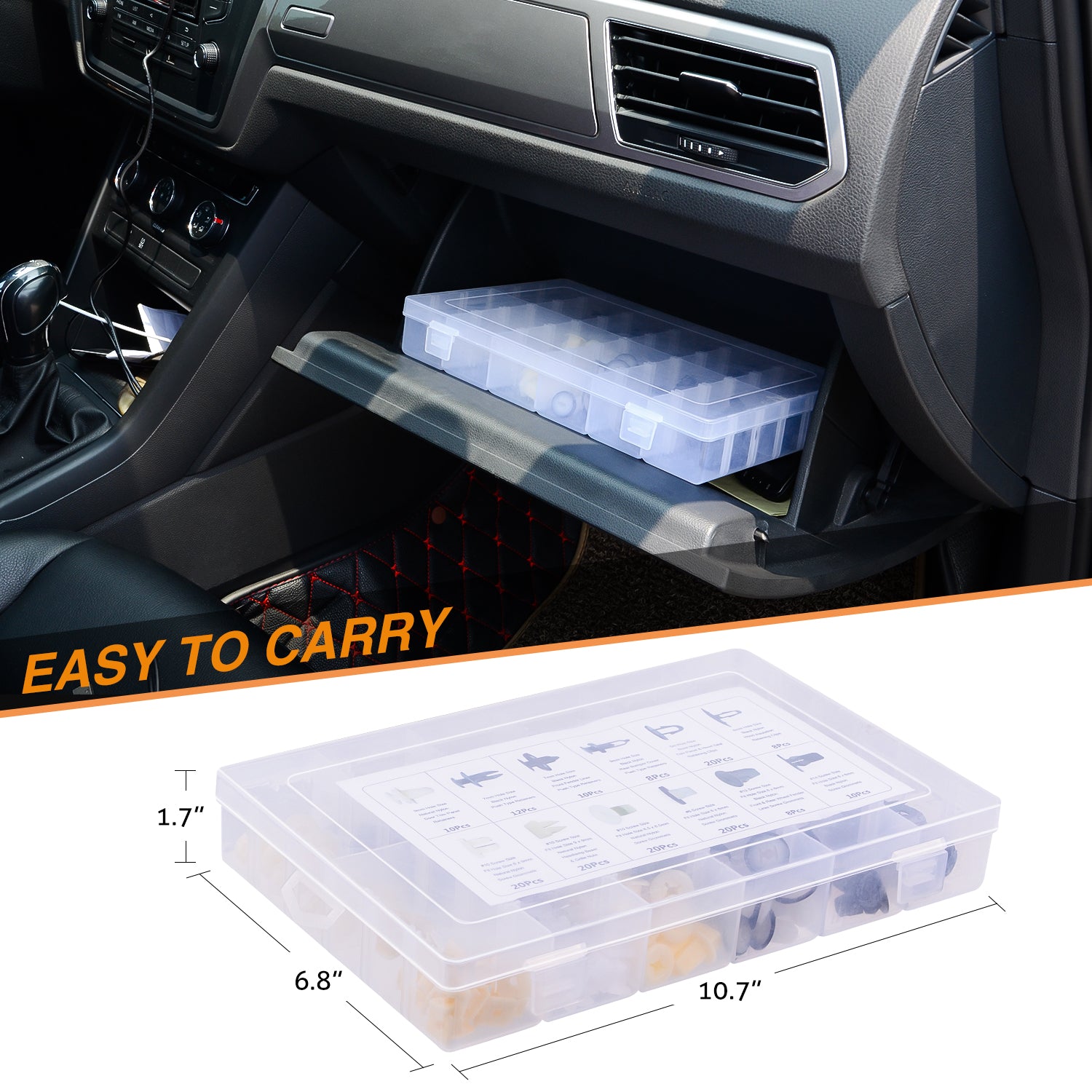 166 Pcs Car Retainer Retaining Clips & Screw Grommets For GM Toyota Honda Nissan Mazda