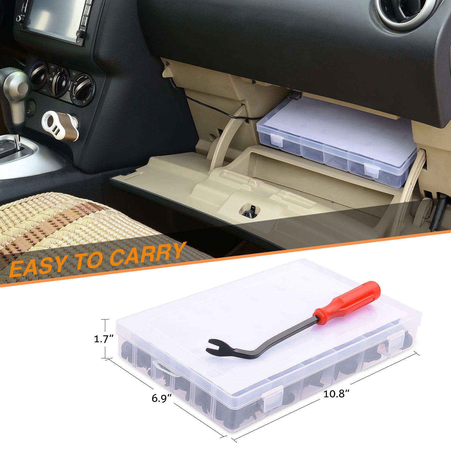 190 Pcs Car Retainer Retaining Clips For Toyota, Honda, Nissan, Mazda