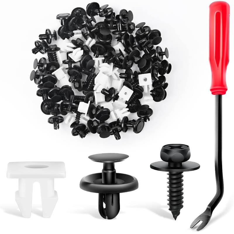 101 Pcs Engine Under Cover Push-Type Retainer for Lexus & Toyota Clips 90467-07201 Front Bumper Nut Grommet Avalon & Camry 90189-06193 Liner Screw Bolt 90159-60477