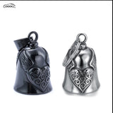 GOOACC Universal Metal Guardian Bell Pendant for Car & Motorcycle, Heart Wing Design Lucky Bell Charm for Vehicle Rearview Mirror & Keychain, Auto & Motorcycle Accessories