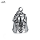 GOOACC Universal Metal Guardian Bell Pendant for Car & Motorcycle, Heart Wing Design Lucky Bell Charm for Vehicle Rearview Mirror & Keychain, Auto & Motorcycle Accessories