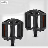 GOOACC Universal Wide Anti-Slip Bike Pedals, Bicycle Platform Pedals with Reflective Design & Double-Sided Anti-Skid Nails for Mountain Bike, Road Bike & Electric Bike, Cycling Accessories