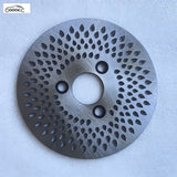 GOOACC Universal Stainless Steel Brake Disc Rotor for Electric Scooter & Motorcycle, 12Cr13 Steel Ventilated Brake Disc Replacement Part for Most E-Bike, Scooter & Motorcycle Models, Vehicle Brake System Accessories
