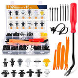 189 Pcs Bumper Retainer Clips Car Plastic Rivets Fasteners Push Retainer Kit Most Popular Sizes Auto Push Pin Rivets Set Door Trim Panel Fender Clips For Toyota Lexus