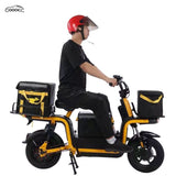 GOOACC Universal Commuter & Food Delivery Electric Bicycle, Long Range 2-Wheel Electric Bike with Front & Rear Storage Racks, Urban Commuting Electric Scooter Bike for Delivery & Daily Travel, Electric Vehicle Products