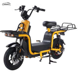 GOOACC Universal Commuter & Food Delivery Electric Bicycle, Long Range 2-Wheel Electric Bike with Front & Rear Storage Racks, Urban Commuting Electric Scooter Bike for Delivery & Daily Travel, Electric Vehicle Products