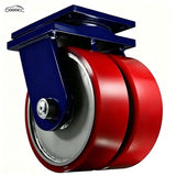 GOOACC Caster Wheels, 2 inch Casters, Casters Set of 4 Heavy Duty -  Locking Casters, Swivel Casters with Brake (Top Plate), Wheels for Cart Furniture Workbench