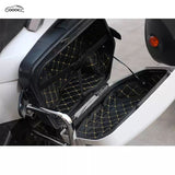 GOOACC Universal Motorcycle Side Box Liner Protector, Quilted Diamond Pattern Anti-Scratch Storage Box Lining Pad for Most Motorcycle Hard & Soft Side Cases, Motorcycle Storage Accessories