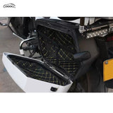 GOOACC Universal Motorcycle Side Box Liner Protector, Quilted Diamond Pattern Anti-Scratch Storage Box Lining Pad for Most Motorcycle Hard & Soft Side Cases, Motorcycle Storage Accessories