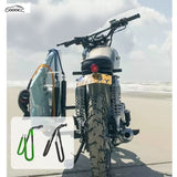 GOOACC Universal Surfboard Rack for Motorcycle & Bicycle, Heavy Duty Adjustable Surf Board Carrier Mount with Elastic Rope, Fits Most Motorcycles, Mountain Bikes & Road Bikes, Outdoor Sports Vehicle Accessories