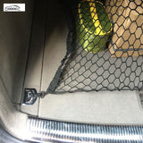 GOOACC Universal Car Trunk Cargo Net, Heavy Duty Elastic Mesh Luggage Organizer Net with 4 Metal Hooks, Anti-Slip Cargo Storage Net for Most Cars, Trucks & SUVs, Auto Interior Storage Accessories
